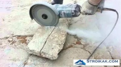 Можно ли болгаркой пилить бетон?