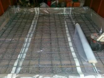 Утепление бетонного пола в гараже