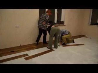 Кварцвиниловая плитка укладка на бетонный пол