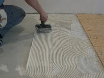 Укладка osb на бетонный пол