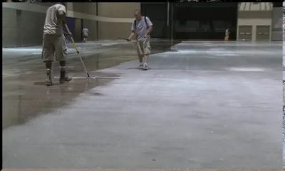 Как обеспылить бетонный пол своими руками?