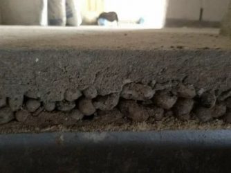 Стяжка пола с керамзитом и цементом