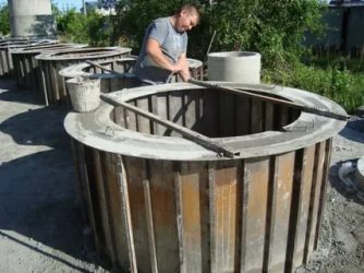 Изготовление бетонных колец своими руками