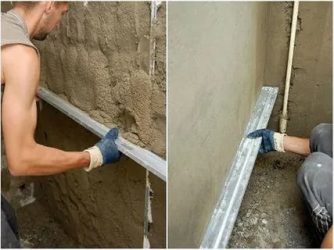 Правила штукатурки стен цементным раствором