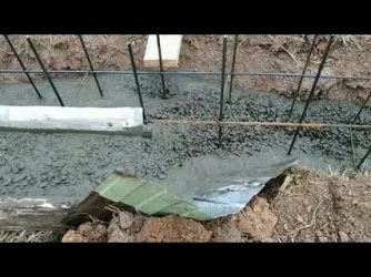 Заливка бетона в землю без опалубки