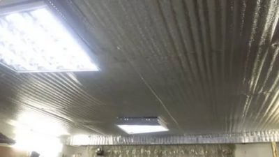 Как утеплить потолок в гараже пенофолом?