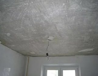 Как покрасить бетонный потолок без шпаклевки?