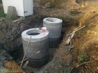 Дачная канализация из бетонных колец