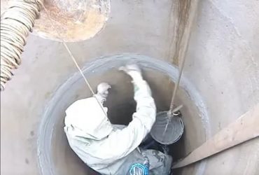 Герметизация швов в колодце из бетонных колец