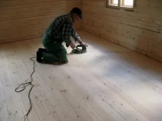 Как правильно шлифовать деревянный пол?