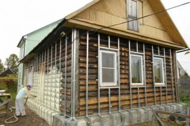 Утепление деревянного дома снаружи пенополиуретаном
