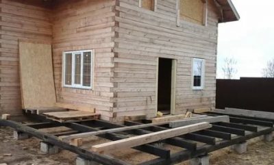 Фундамент для пристроя к деревянному дому