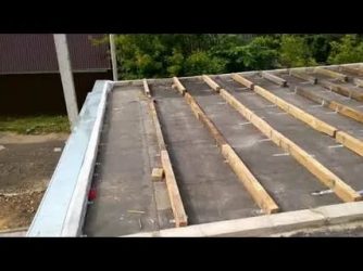 Как закрепить обрешетку на бетонной крыше?