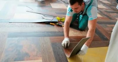 ПВХ плитка как укладывать на бетонный пол?