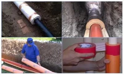 Чем утеплить водопроводную трубу в земле?