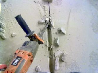 Как быстро сделать штробу в бетоне?