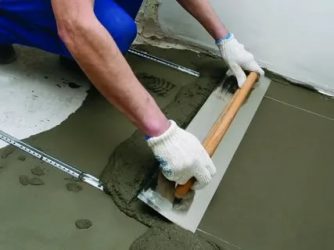 Как сделать цементную стяжку пола?