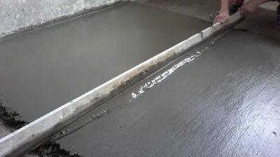 Как выровнять бетонный пол в гараже?