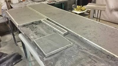 Как сделать бетонную столешницу своими руками?
