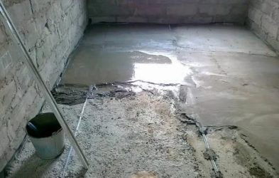 Заливка пола бетоном в квартире своими руками