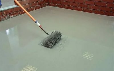 Выравнивание бетонного пола самовыравнивающейся смесью