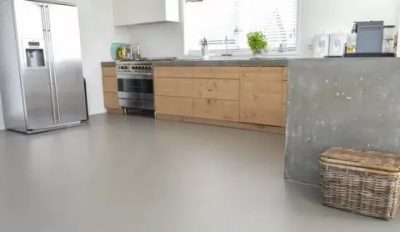 Чем покрыть бетонный пол на кухне?