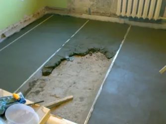 Чем выровнять бетонный пол на улице?
