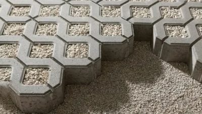 Газонная плитка для парковки бетонная