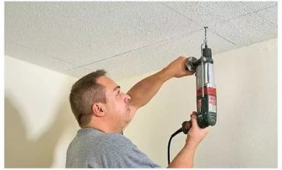 Как просверлить потолок в квартире бетон?