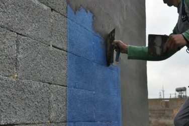 Покраска керамзитобетонных блоков снаружи без штукатурки