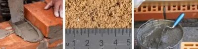 Какой песок нужен для кладки кирпича?