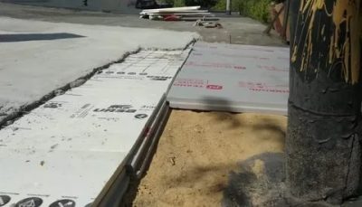 Утепление бетонной крыши гаража снаружи