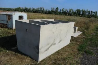 Монолитный бетонный септик заводского изготовления