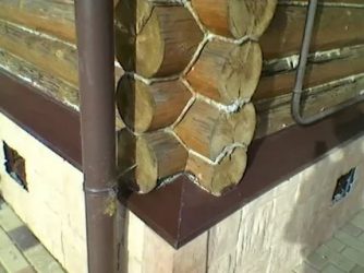 Отливы для цоколя фундамента деревянного дома