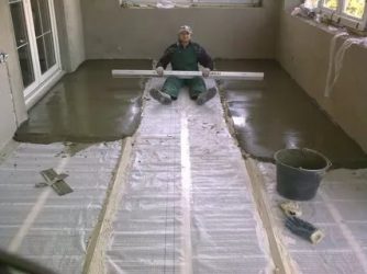 Наливной пол на бетонную плиту