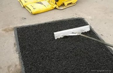 Укладка асфальта на бетонное основание технология