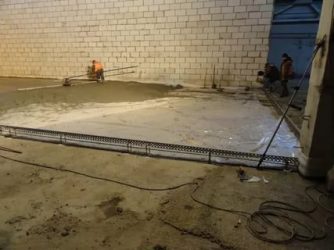 Выполнение работ по устройству бетонных полов