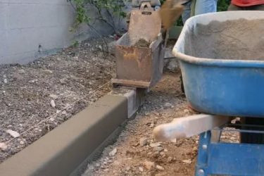 Как самому сделать бордюр из бетона?