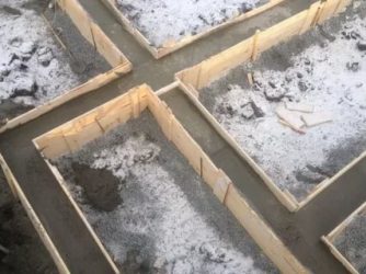 Заливка бетона зимой в домашних условиях