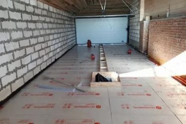 Утепление бетонного пола в гараже