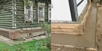 Как укрепить фундамент старого деревянного дома?
