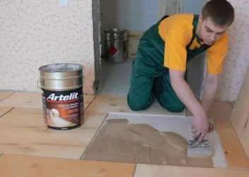 Как прикрепить фанеру к бетонному полу?