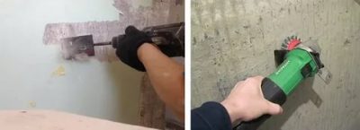 Как убрать старую краску с бетонных стен?