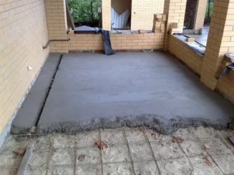 Заливка пола бетоном в частном доме
