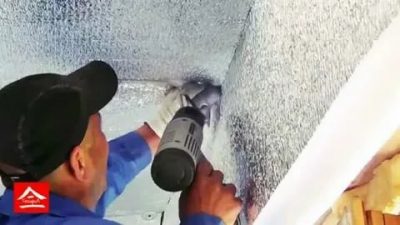 Как приклеить изолон к бетонной стене?