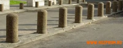 Бетонные столбики ограждения для парковок и тротуаров