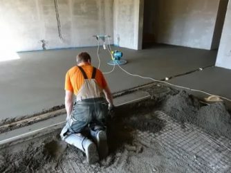 Ремонт бетонного пола в квартире своими руками