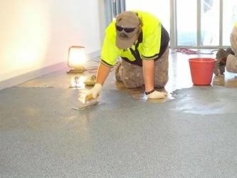Обработка бетонного пола от пыли