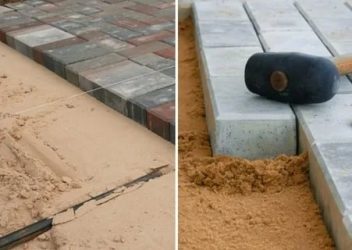 Как правильно класть тротуарную плитку на песок?
