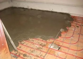 Как залить стяжку под водяной теплый пол?